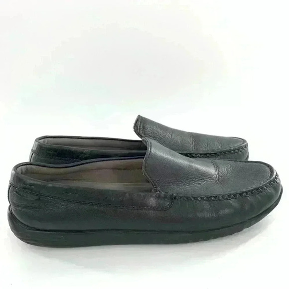 Cole Haan mens flats size 11.5 black leather grand OS driving loafers main image 10